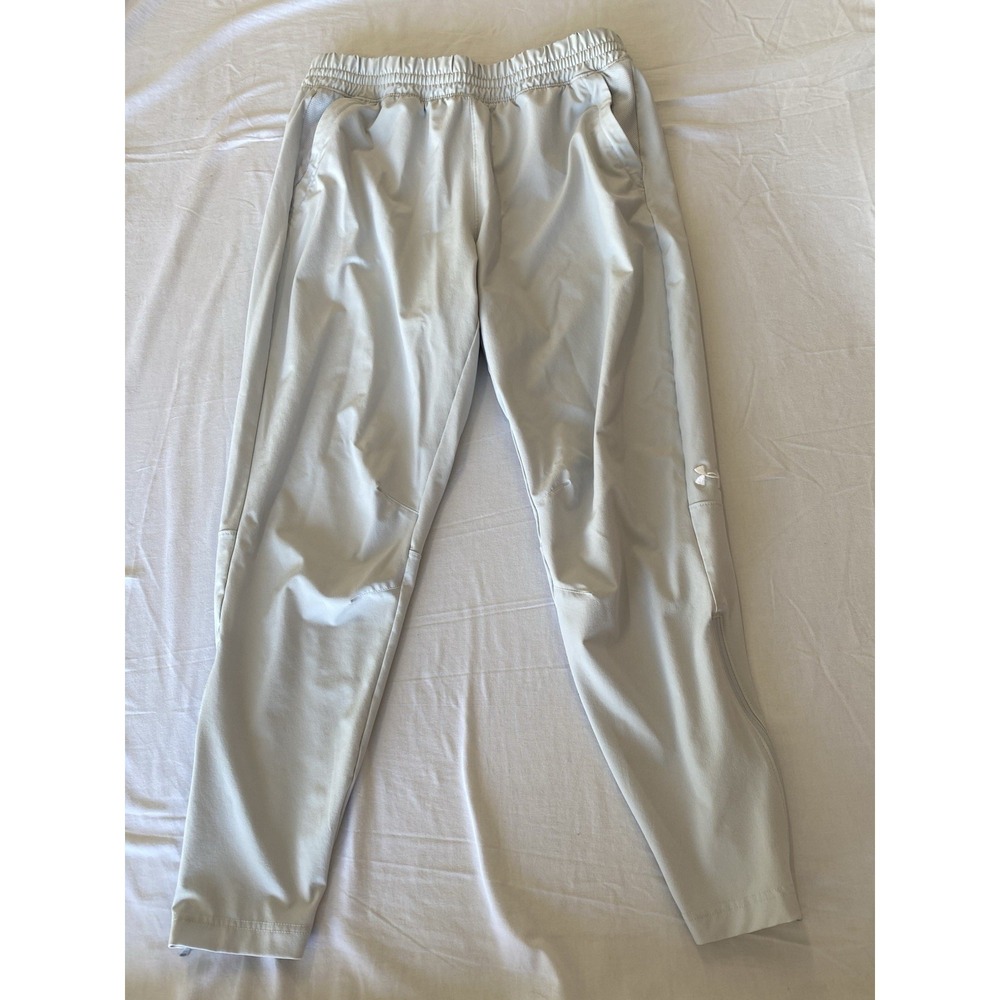Under Armour Pants Womens Large Grey Squad 2.0 Warmup Pants